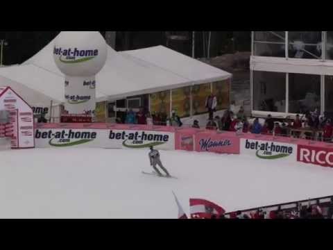 Gregor Schlierenzauer 214m Harrachov 2011 -  telemark!!