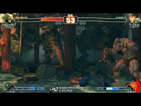 Arcade Infinity SF4 Ranbat 3.2 - Top 8 KillerKai (RY) vs JoeDubbs (ZA)