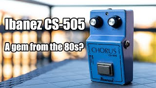 Video thumbnail for Ibanez CS-505 Stereo Chorus Review - Forgotten Pedals by Sergio Serra Music