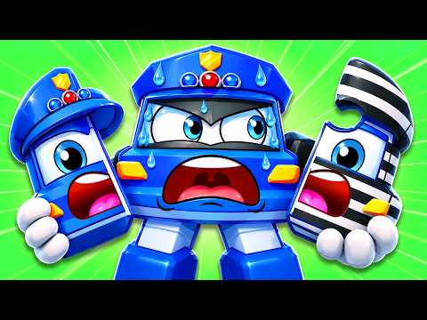 Palsu vs Asli | Siapa Polisi Palsu? | Jangan Pergi dengan Orang Asing | Robosquad Bahasa Indonesia