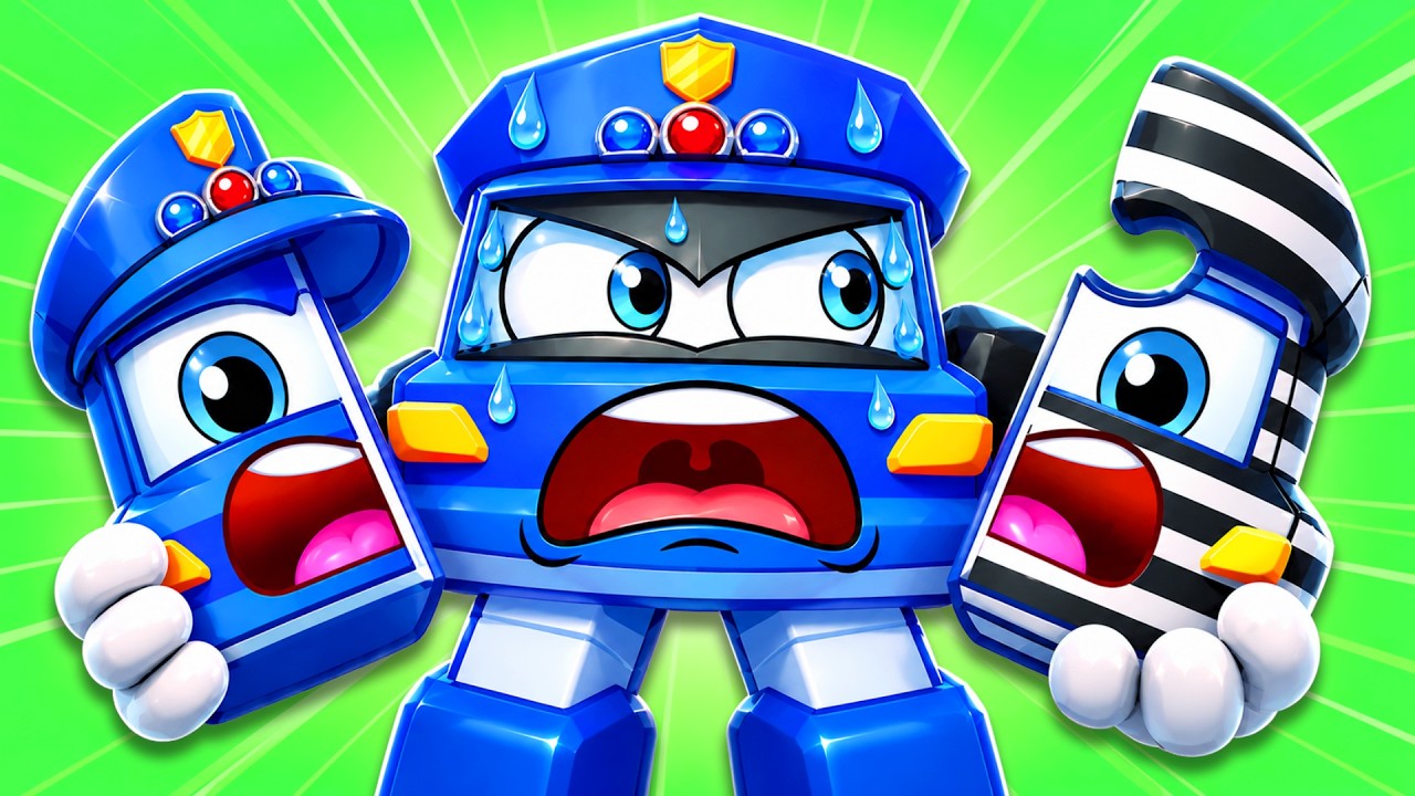 Palsu vs Asli | Siapa Polisi Palsu? | Jangan Pergi dengan Orang Asing | Robosquad Bahasa Indonesia