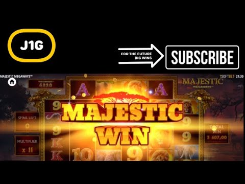 MAJESTIC MEGAWAYS SLOT HUGE BIG WIN ON 10$ BET 🦁 💶