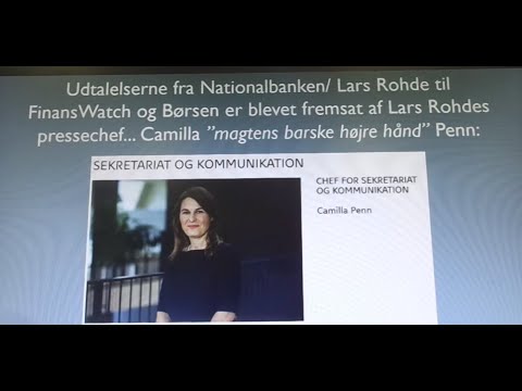 Nationalbanken lyver over for Børsen & FinansWatch ifm. whistleblowersag - Lars Rohde - Camilla Penn