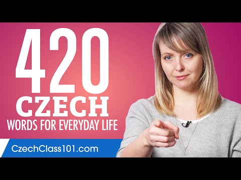 420 Czech Words for Everyday Life - Basic Vocabulary #21