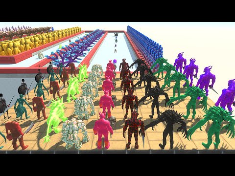 TEAM INFERNALS VS ALL UNITS CHAMPIONSHIP RACE - Animal Revolt Battle Simulator