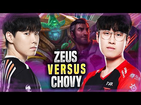 CHOVY vs ZEUS! - GEN Chovy Plays Jax TOP vs T1 Zeus Jayce! | Season 2022