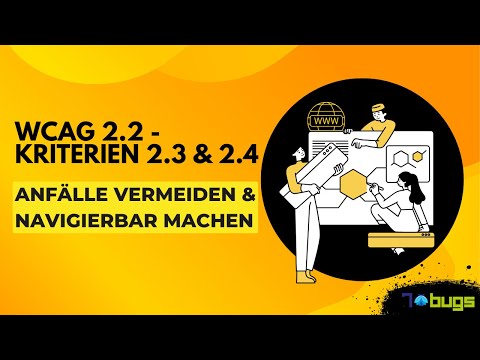 WCAG Tutorial: Anfälle vermeiden & Navigierbar machen | 7 Bugs