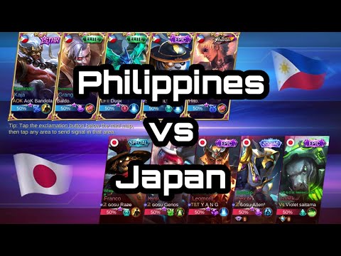 Intense Battle!!  x Gosu Squad | Philippines Vs Japan | National Arena Contest MLBB