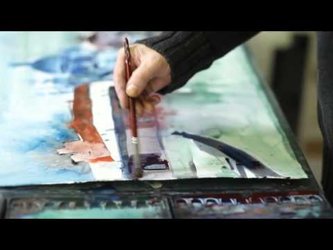 Schulterblick, BOESNER TV, Andreas Mattern, Aquarell