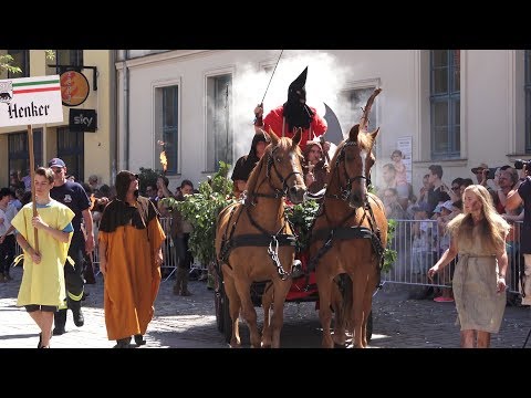 Historischer Festumzug Hussitenfest Bernau 9.6.2018 4K
