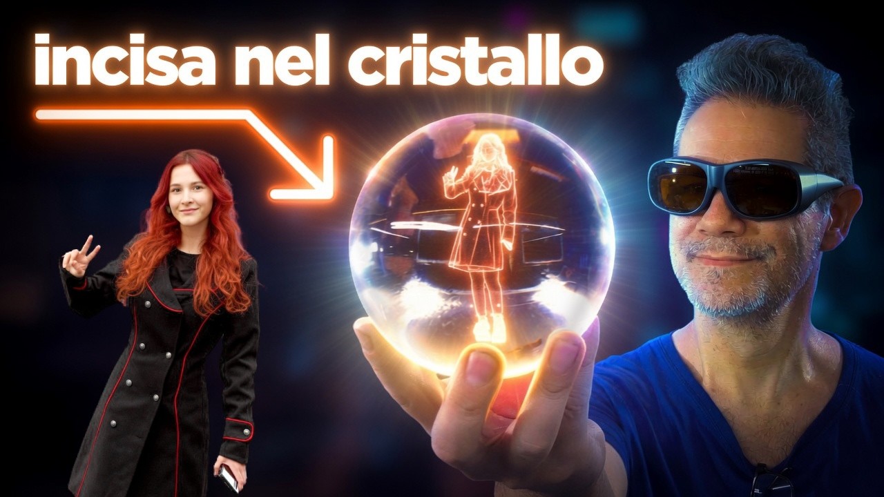 Incido mia figlia in una sfera di cristallo - xTool F2 ULTRA UV