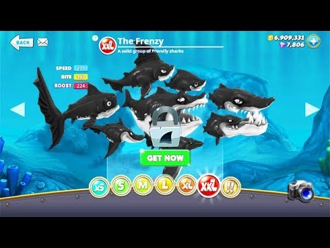 NEW 9-IN-1 SHARK THE FRENZY UNLOCKED!!! (HUNGRY SHARK WORLD)