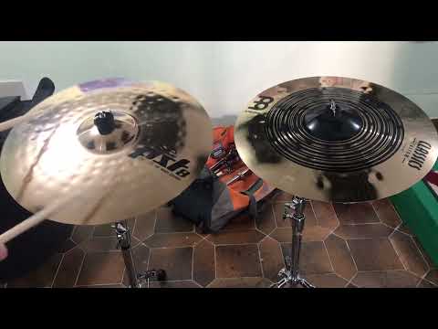 Paiste pst8  rock crash 18'' vs Meinl classic custom dual 18''