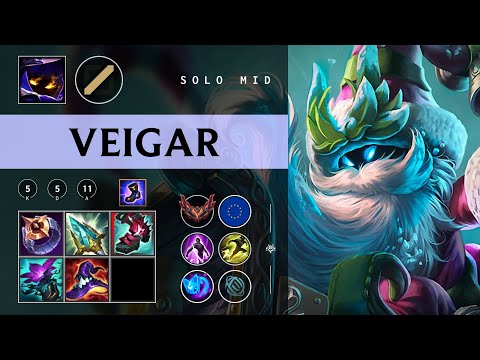Veigar Mid vs Syndra - EUW Grandmaster Patch 26.01