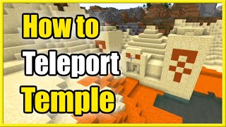 How to Teleport to Temple in Minecraft (Fast Tutorial!)