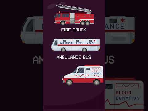Emergency Vehicles 1 #vehicles #ambulance #firetruck