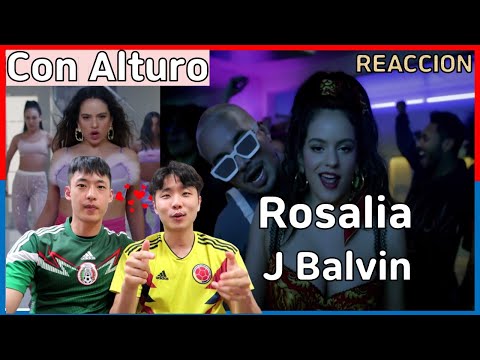 'CON ALTURA' COREANOS REACCION | ROSALÍA J BALVIN [HUGHPARK]