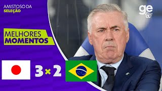 JAPÃO 3 X 2 BRASIL | MELHORES MOMENTOS | AMISTOSO |  ge tv