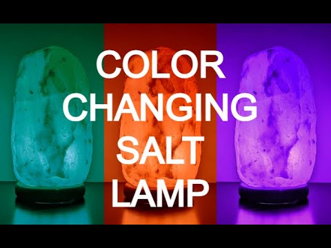 Color Changing Himalayan Salt Lamp - Night Light / Mood Lighting - 5 Hours