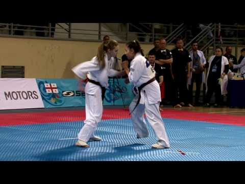 WKO EC 2016, women 50 55 kg, Kamile Kasparaviciute LTU   Ivelina Petrova BUL 05