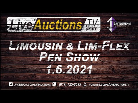 Cattlemen's Congress - Limousin & Lim Flex Pen Show 1/6/2021