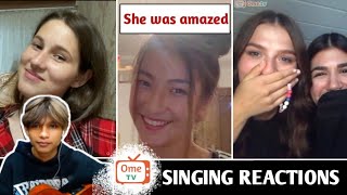 Download lagu Dia jadi salting setelah dinyanyiin | SINGING REACTIONS OmeTV mp3