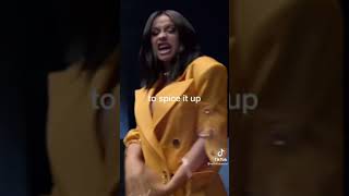 Cardi B rapping maroon 5 song girls like you