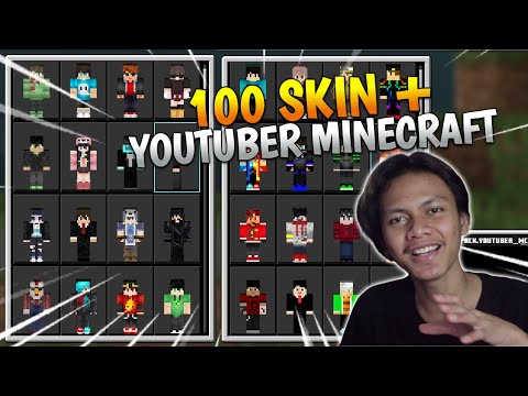 Rafli Channel -  100+ MINECRAFT YOUTUBER SKIN PACKS 2020 !!!  There are member skins for MAPAK YOU SMP, SANS SMP and others!!!