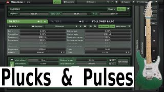 Video thumbnail for Making Plucks and Pulses with MWobbler by Chandler guitar