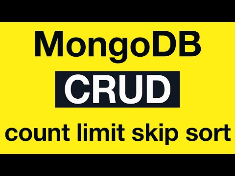 MongoDB CRUD Operations 20 count limit skip and sort