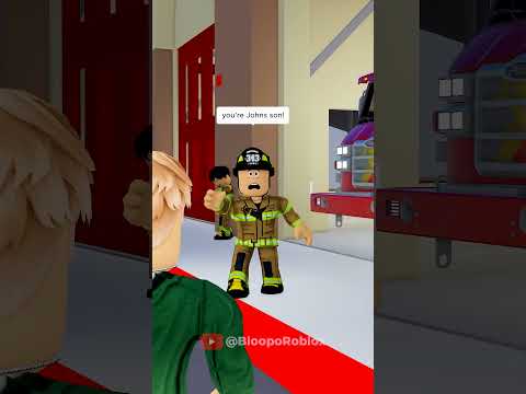 Firefighter Dad Saves Son In Roblox! 🔥#shorts