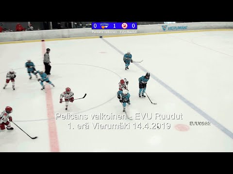 Pelicans Valkoinen - EVU Ruudut 1. erä 14.4.2019