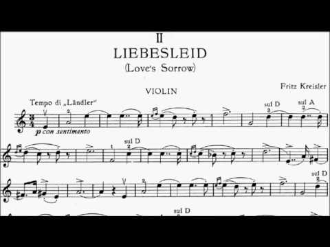 Trinity TCL Violin 2020-2023 Grade 6 B5 Kreisler Liebesleid Love's Sorrow Sheet Music