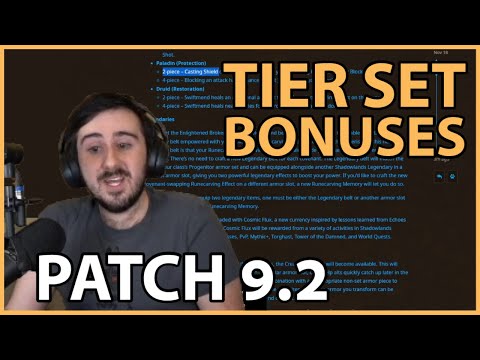 SET BONUSES! Reactions and First Impressions of the 9.2 Tier Sets