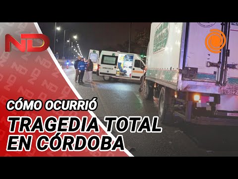 Trágica muerte de un motociclista: lo chocó un auto y al caer lo arrolló un camión