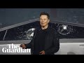 'Armour glass' windows on new Tesla Cybertruck shatter during demonstration