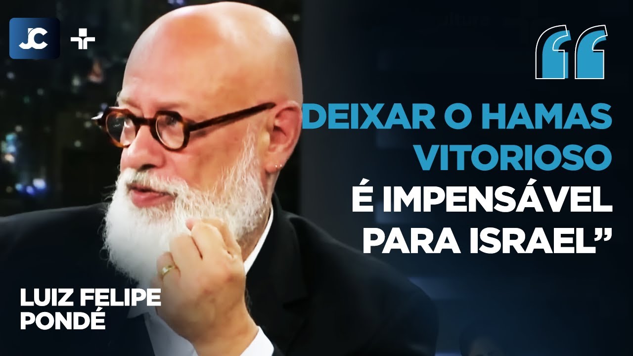 Pondé diz que OBJETIVO DO HAMAS é DESTRUIR Israel e acusa esquerda de ANTISSEMITISMO