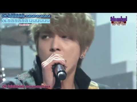 CNBLUE - Lalala with 유나  AOA- Subtitulos Español, Romanización y hangul130125