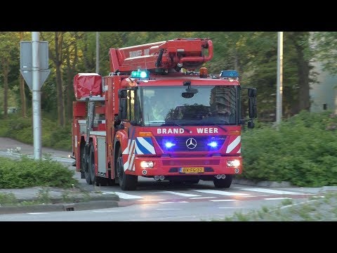 Brandweer Purmerend met Spoed naar een Brand aan de Hannie Schaftstraat