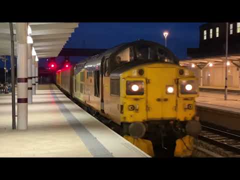 Colas Class 37 37099 Merl Evans arrives at Derby with 3Q10 from Derby RTC to Hither Green