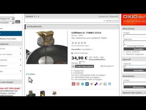 Oxid eShop Modul - Cropimage