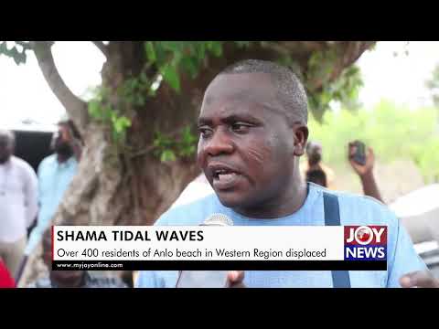 Shama Tidal Waves: Over 400 residents of Anlo beach in Western Region displaced