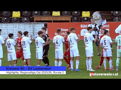 Highlights Krems - Leobendorf, Regionalliga Ost 2025/26; Round 2