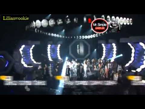 110909 Music Bank  SJ Speech & Ending Stage