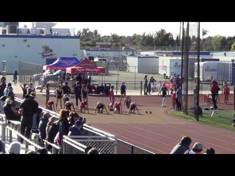 JVB 100m vs Huntington Beach 3-23-17 - Los Alamitos Boys
