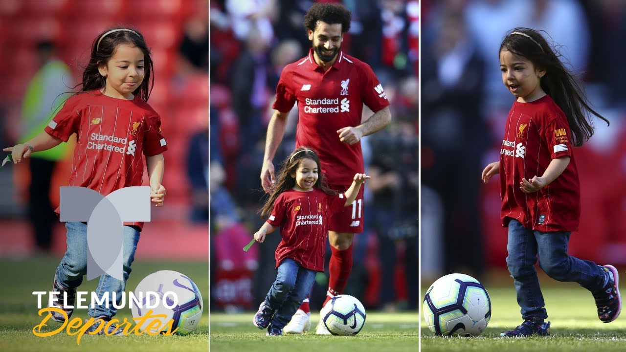 La hija de Mohammed Salah vuelve a robarse el show en Liverpool | Telemundo Deportes