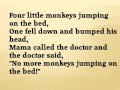Five Little Monkeys Lyrics Videos
