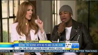 Celine Dion &amp; Ne-Yo - Incredible (Behind-The-Scenes) GMA 30/1/14