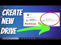 How To Create Partition In Windows 10 Windows 11 Create New Drive Easy Tutorial