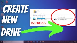 How to Create Partition in Windows 10 & Windows 11 | Create New Drive (2021)